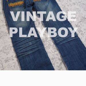 PLAYBOY Women's Skinny Jeans - Dark Blue Denim